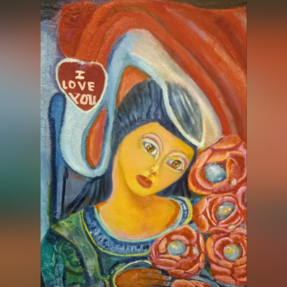 I Love You        Original Oil Painting